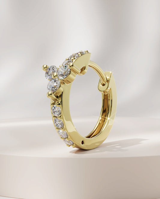 3 Stud Hoop