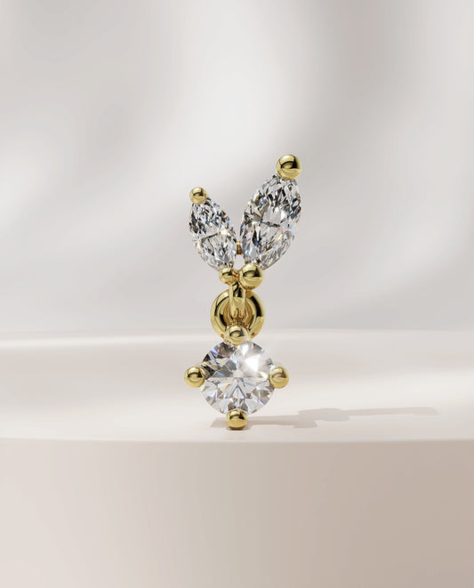 Two Marquise Drop